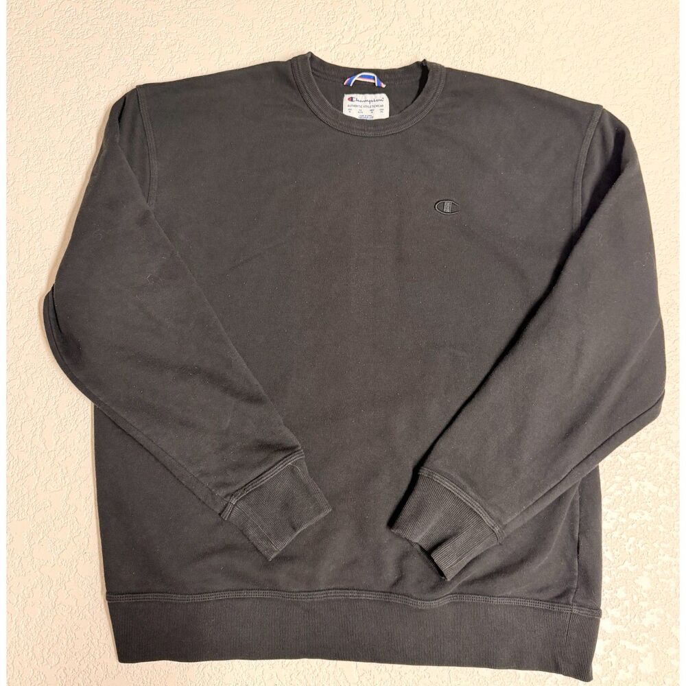 Champion Authentic Athleticwear Black Crewneck Sweatshirt XL